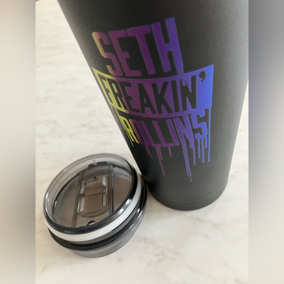 Seth "Freakin" Rollins 20oz. Powder Coat Tumbler - Picture 2 of 6